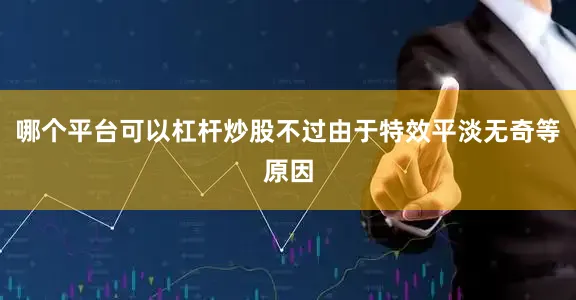 哪个平台可以杠杆炒股不过由于特效平淡无奇等原因