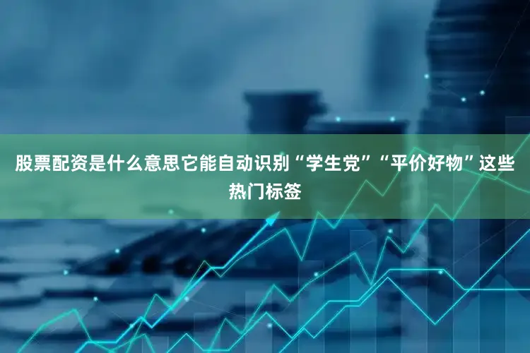股票配资是什么意思它能自动识别“学生党”“平价好物”这些热门标签